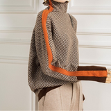 Eleanor | Cuello alto de lujo con diseño en espiga