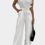 Shalonda Mono Elegante sin Mangas con Lazo