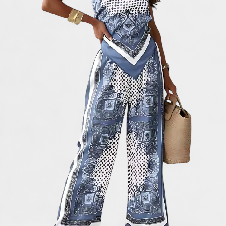 Leonie Conjunto Paisley con Tiras