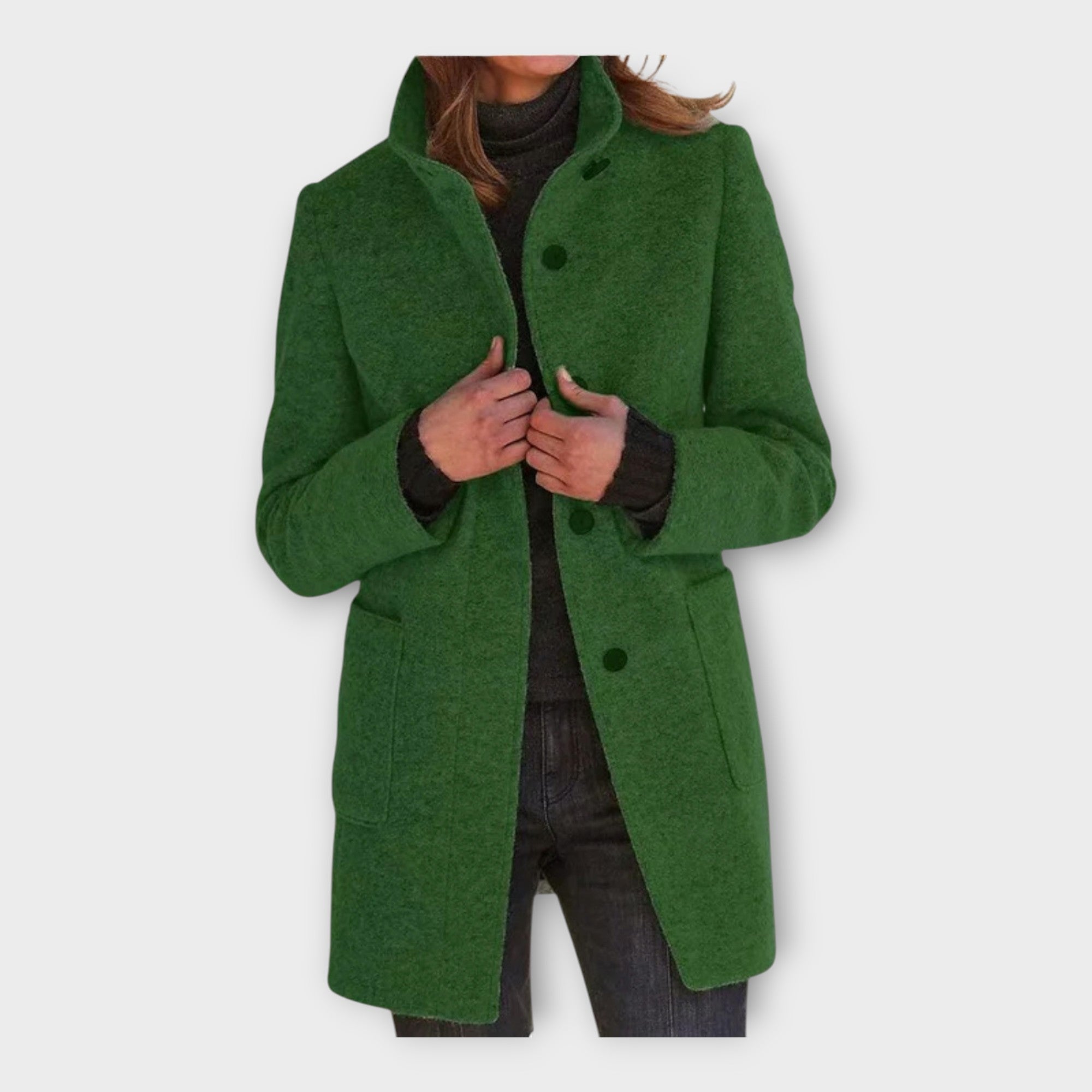 Linea Viva Abrigo Elegante Con Corte Atemporal Versátil