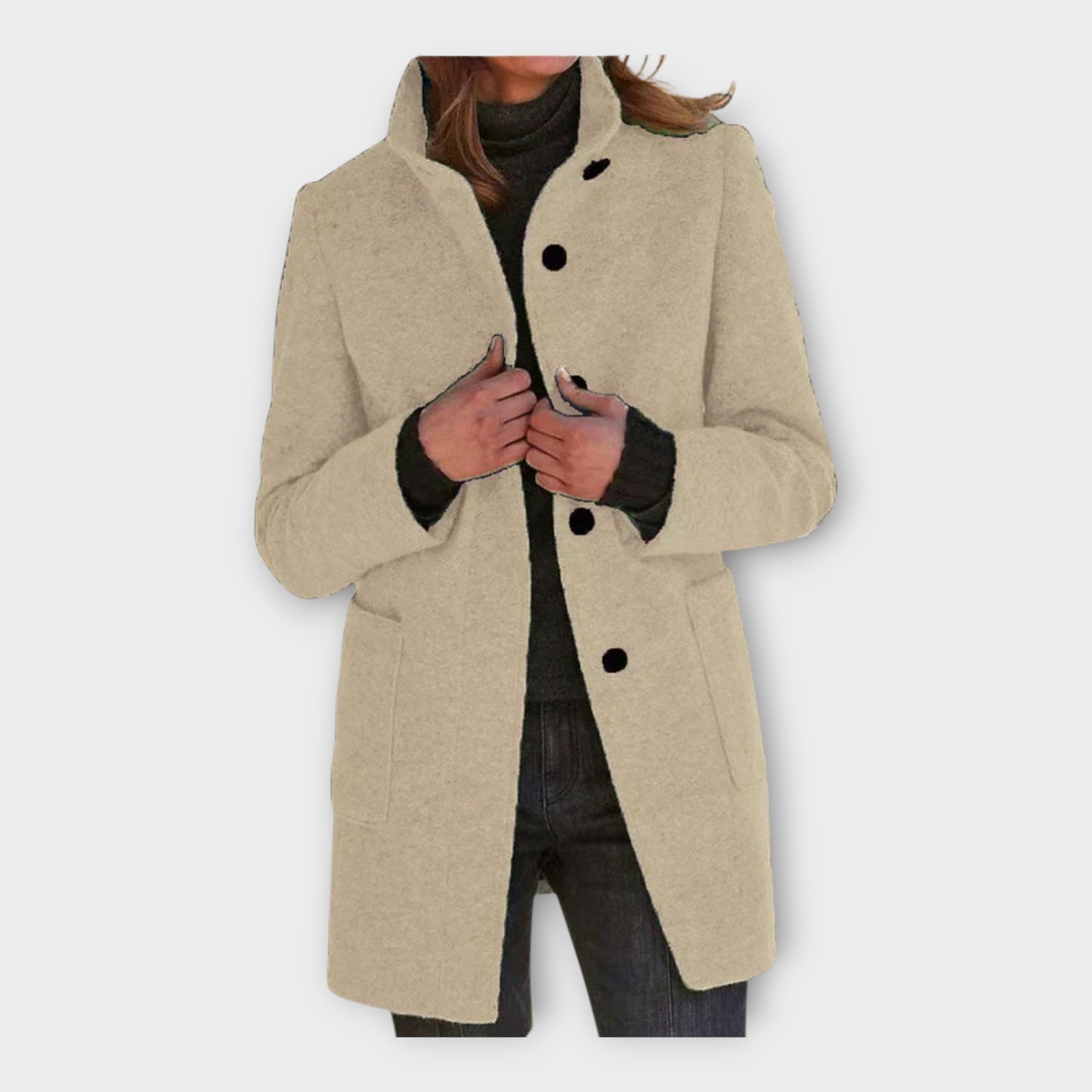 Linea Viva Abrigo Elegante Con Corte Atemporal Versátil