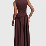 Verona Vestido Midi con Escote Cuadrado