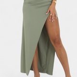 Viveka Vestido con Lazo en la Espalda y Comodidad Elástica