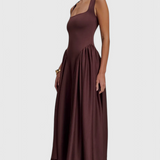 Verona Vestido Midi con Escote Cuadrado