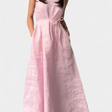 Rosetta Vestido Suave sin Mangas con Lazo Ajustable