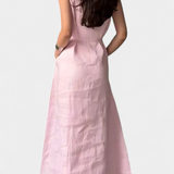 Rosetta Vestido Suave sin Mangas con Lazo Ajustable