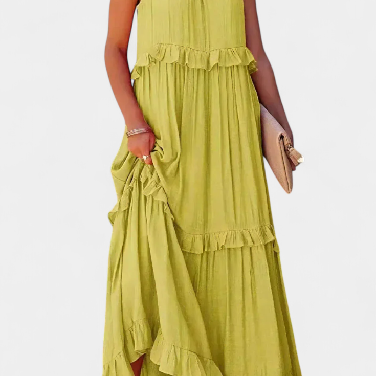 Monica Vestido de Comodidad Atemporal y Frescura Natural