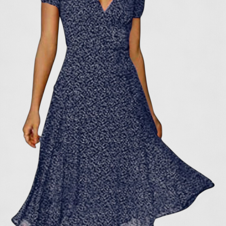 Nuria Vestido Midi Diario con Escote en V