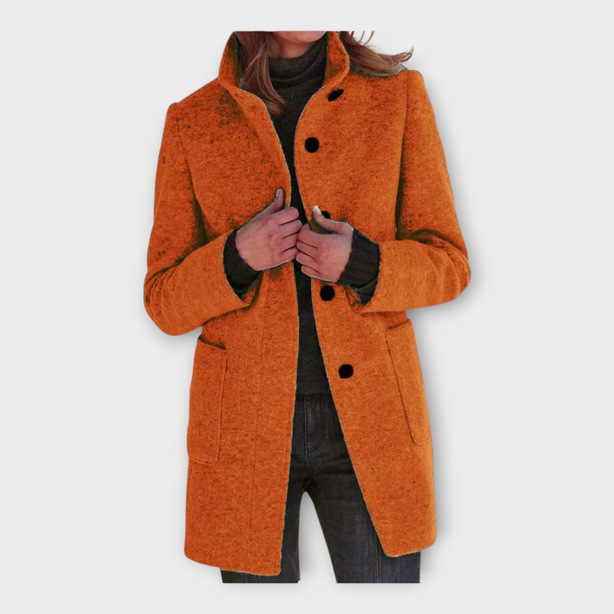 Linea Viva Abrigo Elegante Con Corte Atemporal Versátil