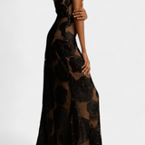 Vlada Vestido Floral de Terciopelo