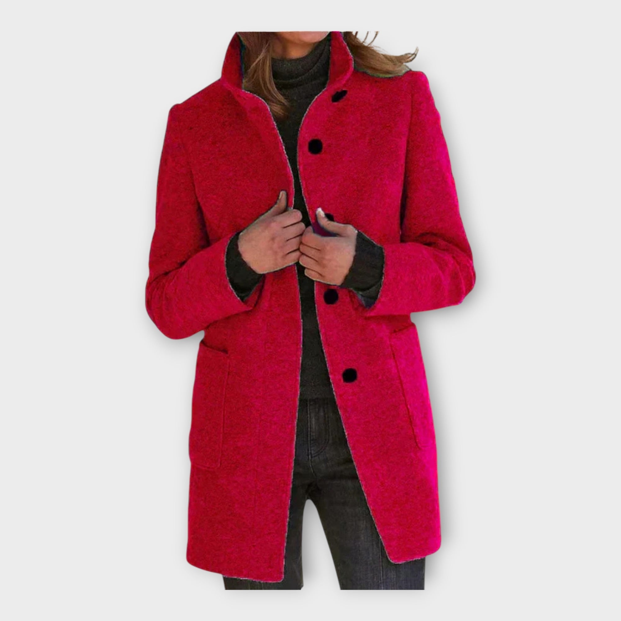 Linea Viva Abrigo Elegante Con Corte Atemporal Versátil