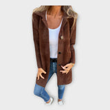 LanaNova Abrigo De Lana Con Cierre Elegante - Versátil