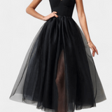 Widya Vestido Maxi de Tul Elegante