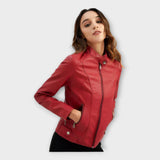 Nova Moda Chaqueta De Cuero Moderna Y Corta - Versátil