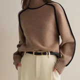 Donna | Elegante jersey de cuello alto