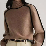 Donna | Elegante jersey de cuello alto