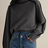 Donna | Elegante jersey de cuello alto