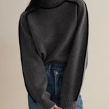 Donna | Elegante jersey de cuello alto