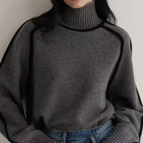 Donna | Elegante jersey de cuello alto