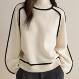 Donna | Elegante jersey de cuello alto