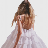 Vianey Vestido Mini de Algodón y Lino Sin Espalda