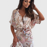 Marinka Vestido Midi Floral Vintage