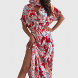 Marinka Vestido Midi Floral Vintage