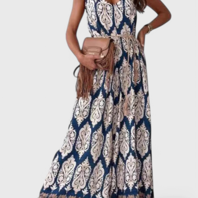 Gabriella Mono de Pierna Ancha con Estampado Audaz