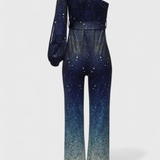 Cintia Mono Asimétrico con Brillos Degradados