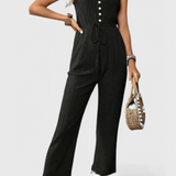 Marisela Mono Texturizado con Escote en V