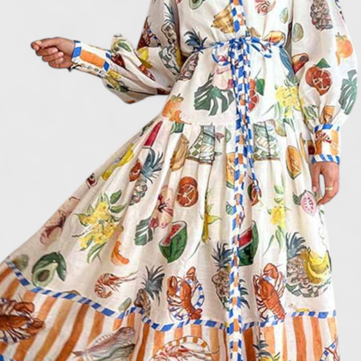 Natasha Vestido Midi Elegante Fit-and-Flare