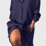 Marlene Vestido Camisa de Lino Longline