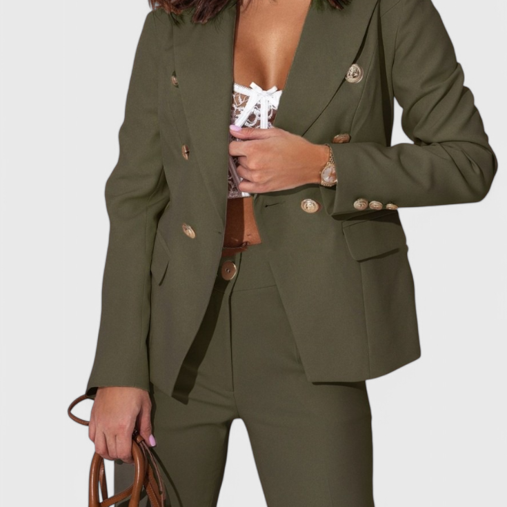 Rosalind Conjunto de Blazer y Pantalones Elegante