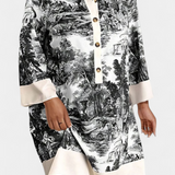 Wilma Vestido Camisero Estampado Paisaje