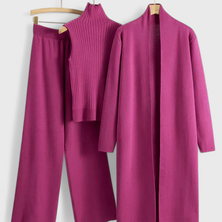 Mahalia Conjunto de Punto de 3 Piezas