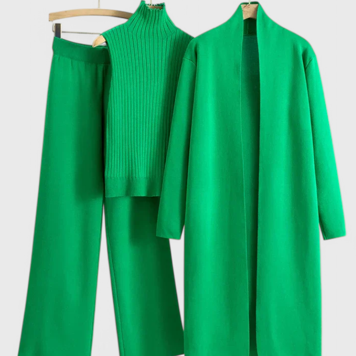 Mahalia Conjunto de Punto de 3 Piezas