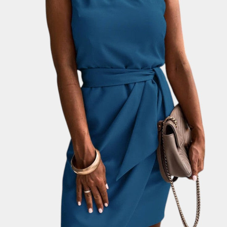 Ainsley Vestido Draped de Un Hombro