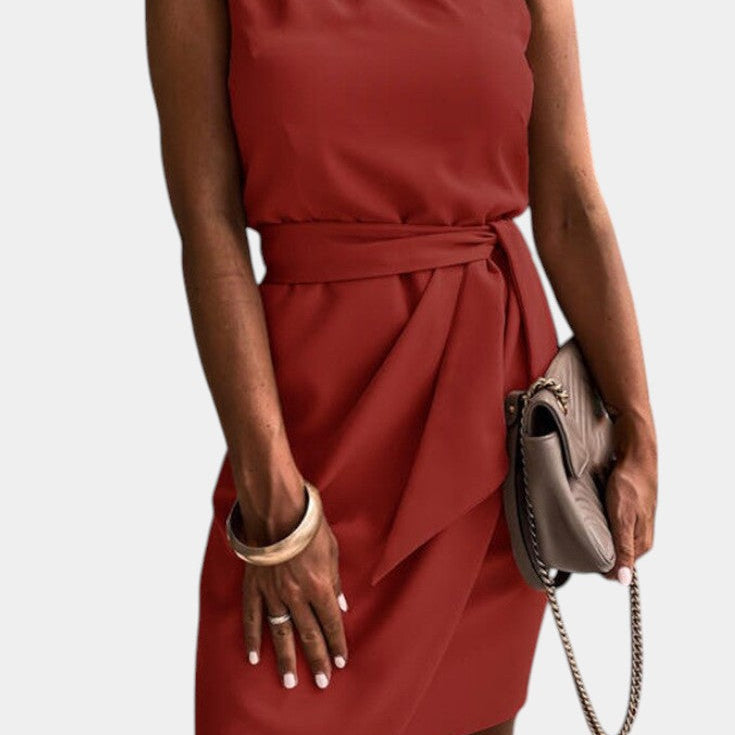 Ainsley Vestido Draped de Un Hombro