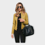 Eterna Chaqueta de Cuero Moderna - Diseño Muy Versátil