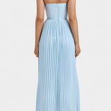 Seraphina Vestido Bustier Plisado Sin Tirantes