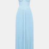 Seraphina Vestido Bustier Plisado Sin Tirantes