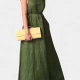 Rosetta Vestido Suave sin Mangas con Lazo Ajustable