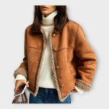 Eterna Cuero Chaqueta Con Forro Caliente - Estilo Atemporal