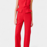 Nerida Mono Largo Asimétrico de Lino y Algodón