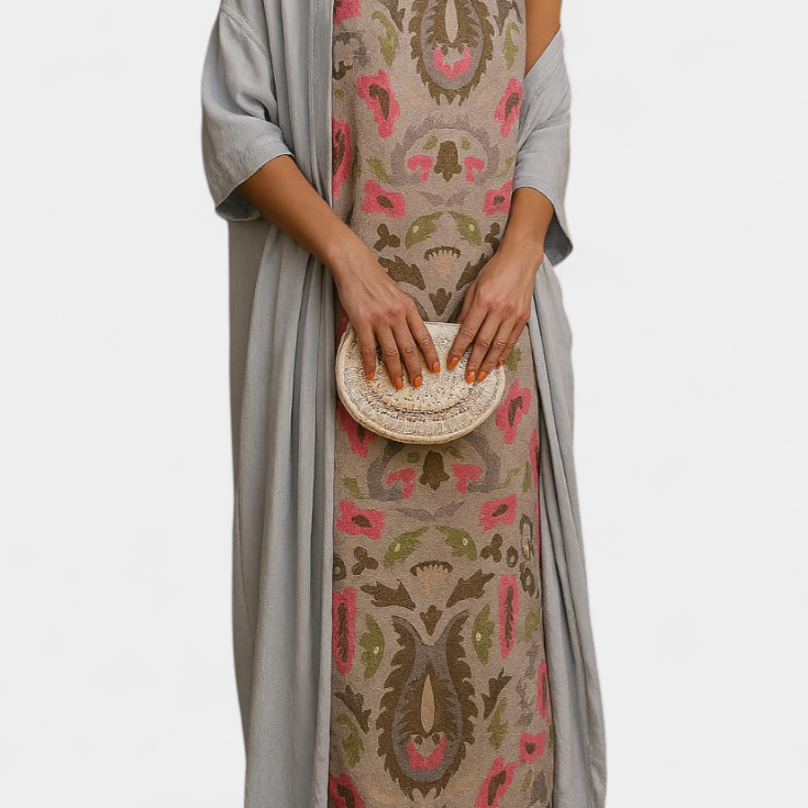 Alice Vestido de Noche con Stola Elegante