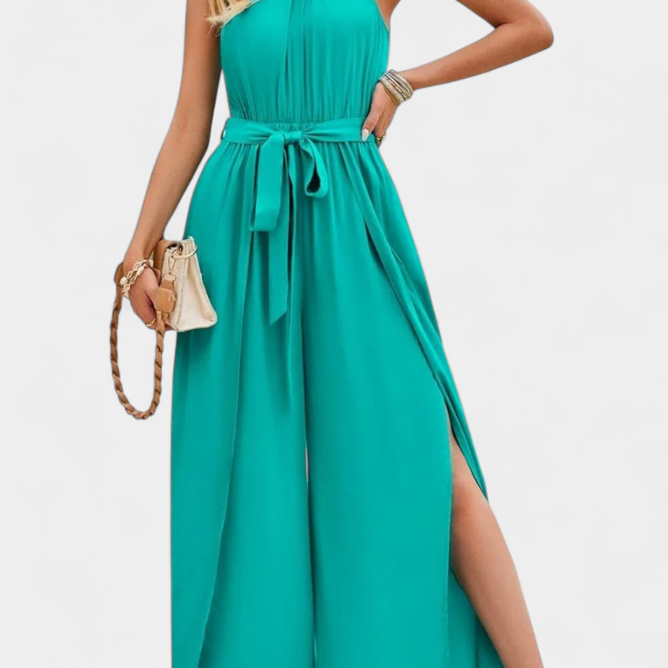 Nyree Mono Asimétrico con Cut-Out y Manga Lazo