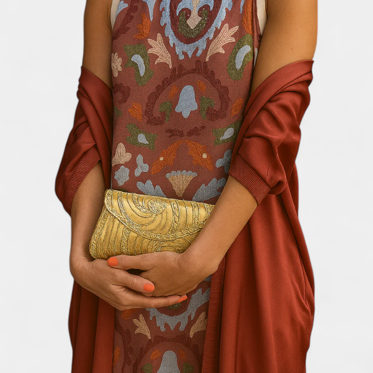 Alice Vestido de Noche con Stola Elegante