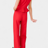 Nerida Mono Largo Asimétrico de Lino y Algodón