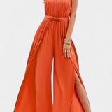 Nyree Mono Asimétrico con Cut-Out y Manga Lazo