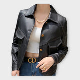 LuxeLeather Chaqueta de Cuero - Diseño Moderno y Versátil